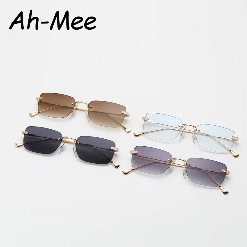 Rimless Retro Punk Sunglasses
