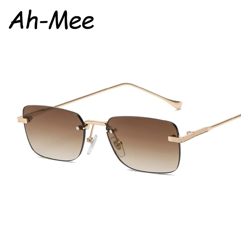 Rimless Retro Punk Sunglasses