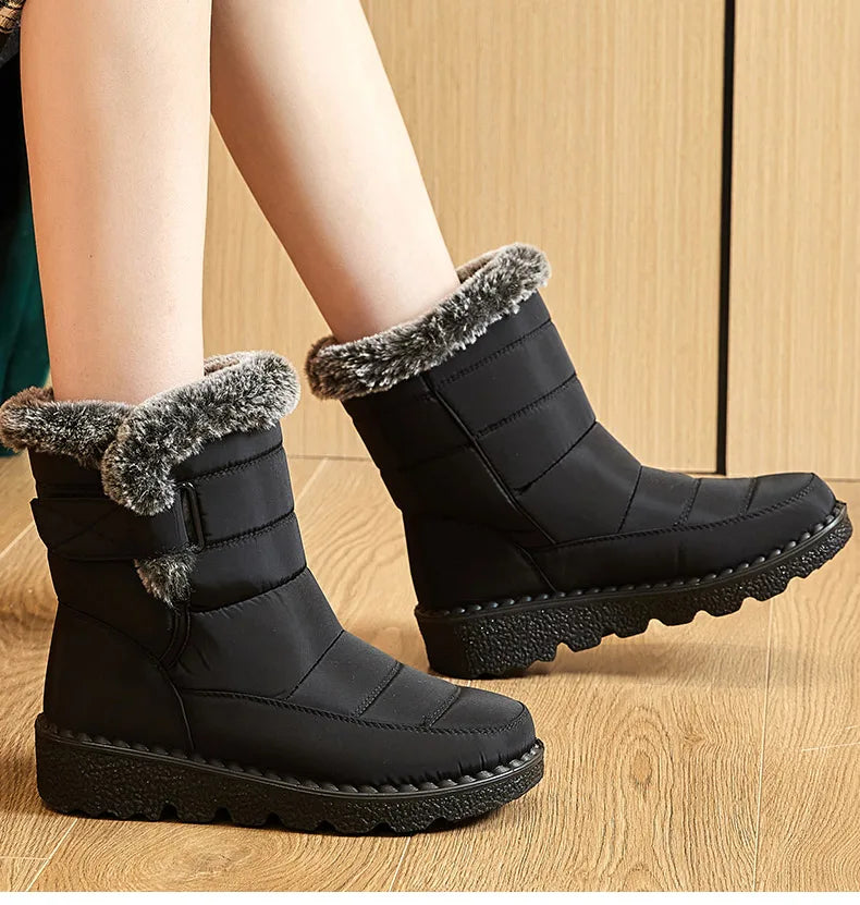 2. 	SnowLuxe Ankle Boots 2025