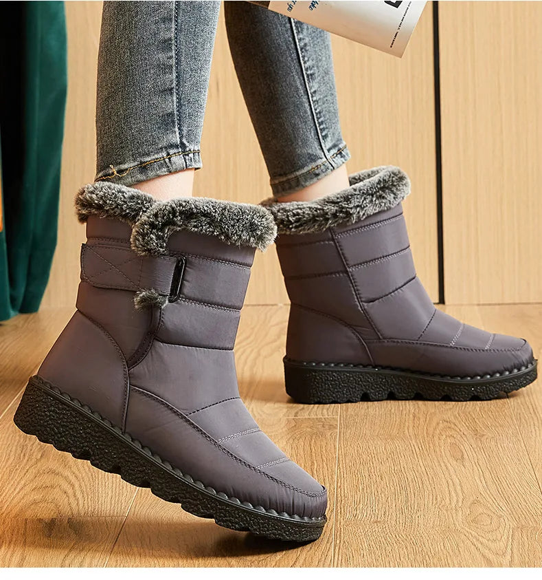 2. 	SnowLuxe Ankle Boots 2025