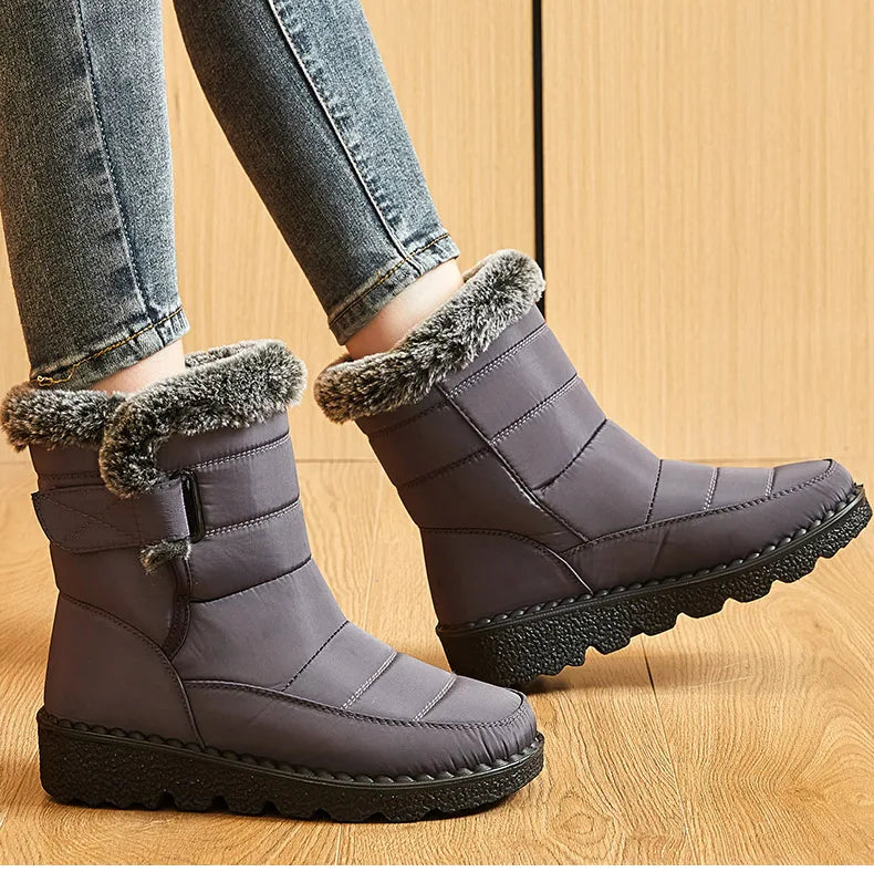 2. 	SnowLuxe Ankle Boots 2025