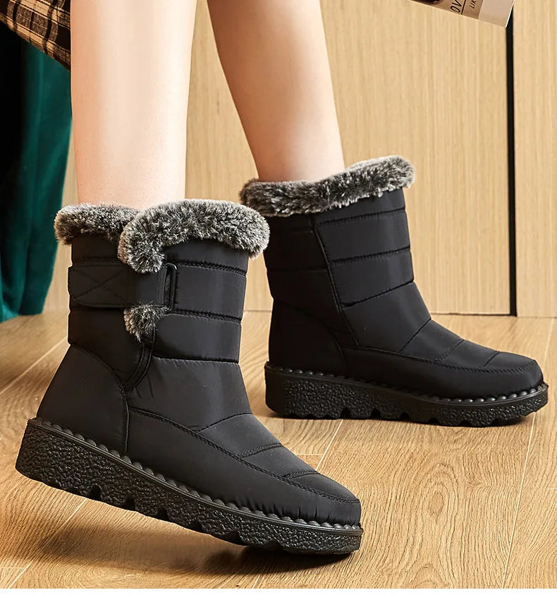 2. 	SnowLuxe Ankle Boots 2025
