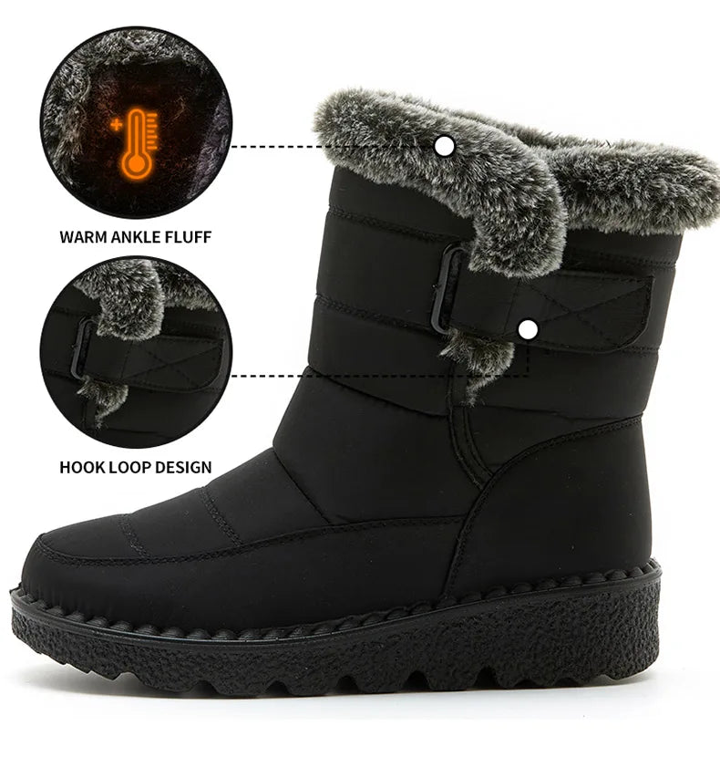 2. 	SnowLuxe Ankle Boots 2025