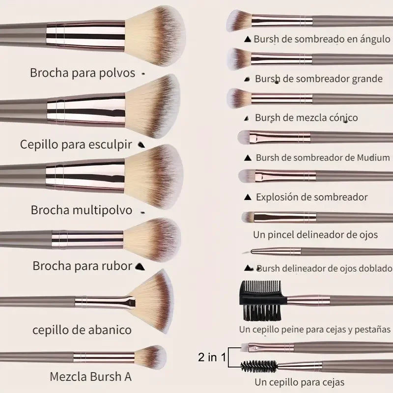 LuxeBlend Pro Makeup Brush Set
