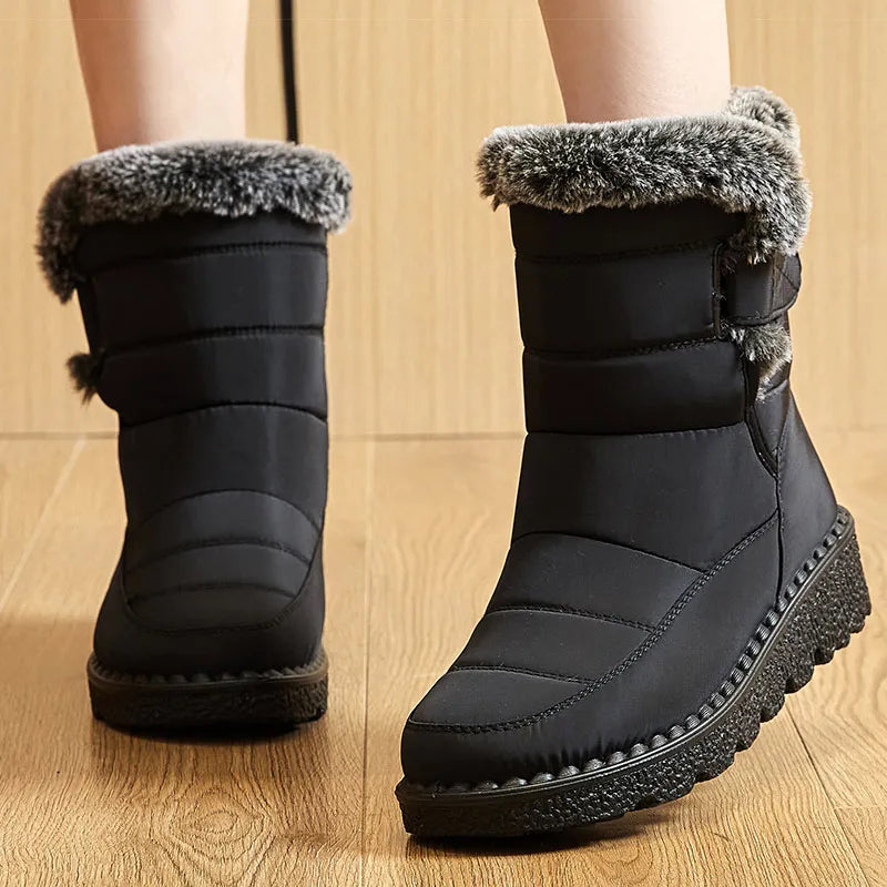 2. 	SnowLuxe Ankle Boots 2025