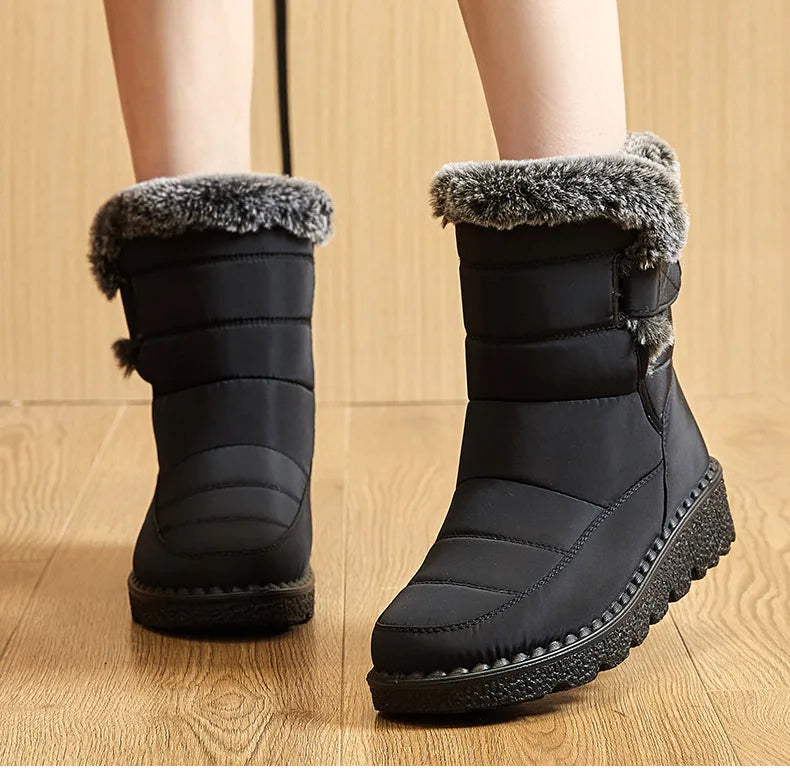 2. 	SnowLuxe Ankle Boots 2025