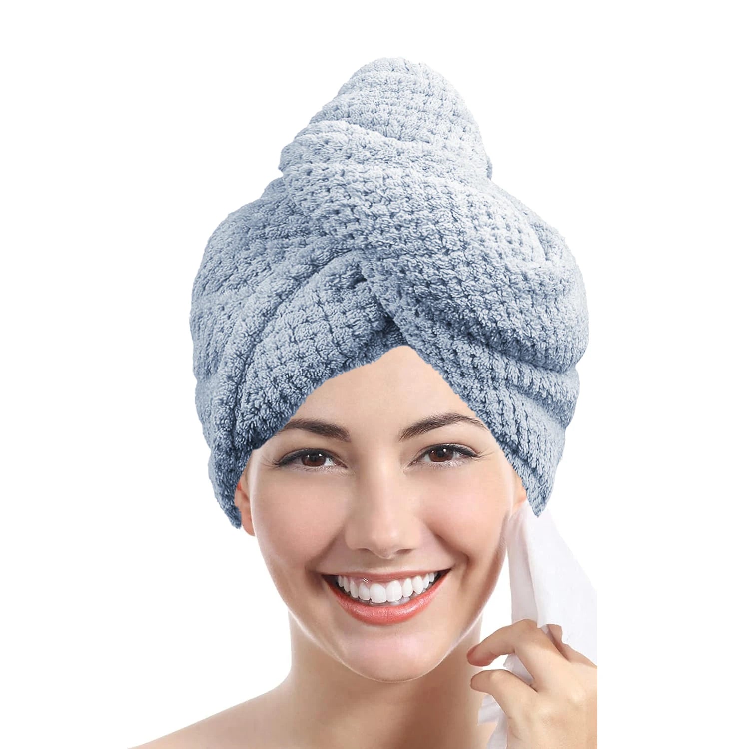 SilkyDry Button Hair Wrap