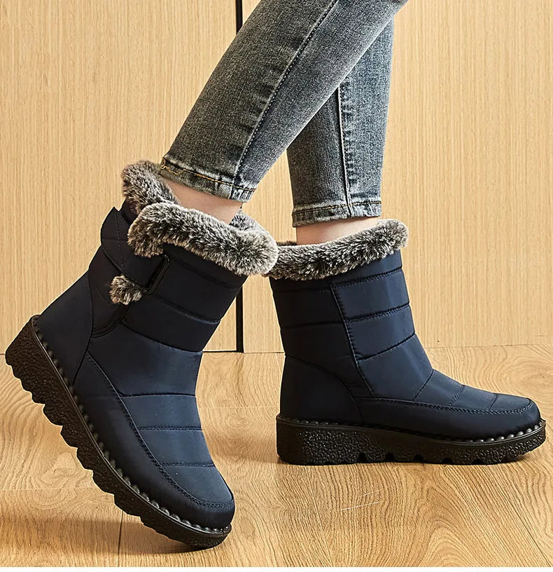 2. 	SnowLuxe Ankle Boots 2025